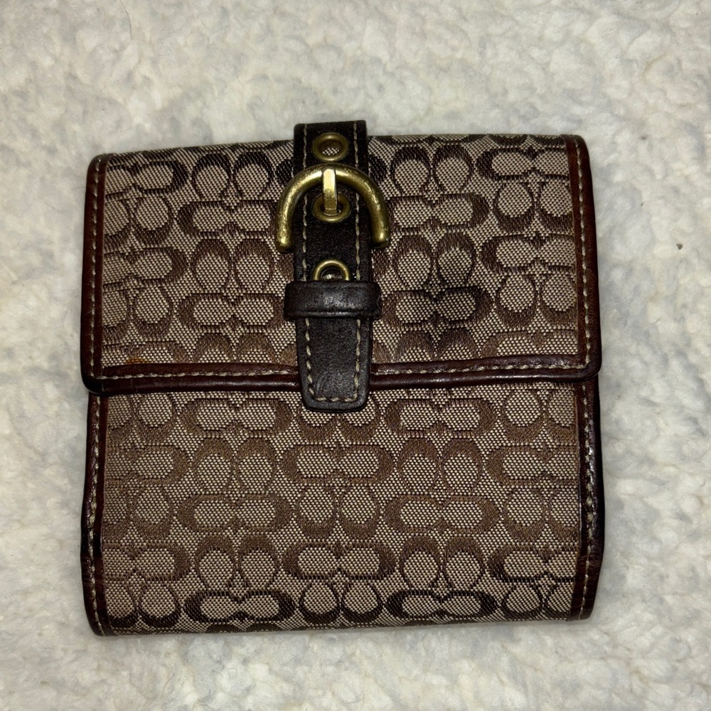 Coach Brown Signature SoHo Wallet. True Classic